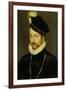 Portrait of Charles IX, King of France. Ca. 1570-Francois Clouet-Framed Art Print