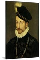 Portrait of Charles IX, King of France. Ca. 1570-Francois Clouet-Mounted Art Print