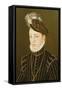 Portrait of Charles IX (Panel) (Related to Drawing in Hermitage, St. Petersburg)-Francois Clouet-Framed Stretched Canvas