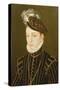 Portrait of Charles IX (Panel) (Related to Drawing in Hermitage, St. Petersburg)-Francois Clouet-Stretched Canvas