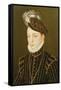 Portrait of Charles IX (Panel) (Related to Drawing in Hermitage, St. Petersburg)-Francois Clouet-Framed Stretched Canvas