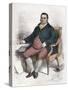 Portrait of Charles James Fox British Politician-Stefano Bianchetti-Stretched Canvas