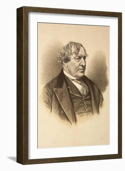 Portrait of Charles James Lever-null-Framed Giclee Print