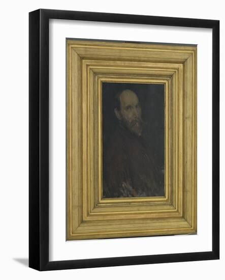 Portrait of Charles Lang Freer, 1902-03 (Oil on Wood Panel)-James Abbott McNeill Whistler-Framed Giclee Print
