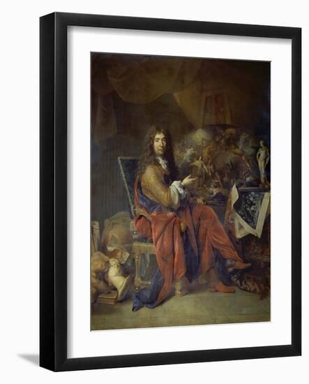 Portrait of Charles Le Brun, Painter to the King, 1686-Nicolas Lancret-Framed Giclee Print