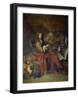 Portrait of Charles Le Brun, Painter to the King, 1686-Nicolas Lancret-Framed Giclee Print