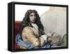 Portrait of Charles Lebrun (Le Brun) (1619-1690), French painter and art theorist-French School-Framed Stretched Canvas