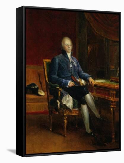 Portrait of Charles Maurice De Talleyrand Perigord, Prince of Benevent, 1808-Francois Gerard-Framed Stretched Canvas