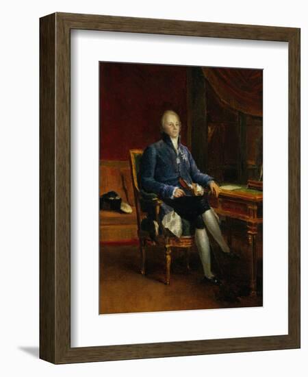 Portrait of Charles Maurice De Talleyrand Perigord, Prince of Benevent, 1808-Francois Gerard-Framed Art Print