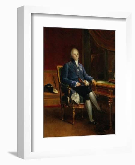 Portrait of Charles Maurice De Talleyrand Perigord, Prince of Benevent, 1808-Francois Gerard-Framed Art Print