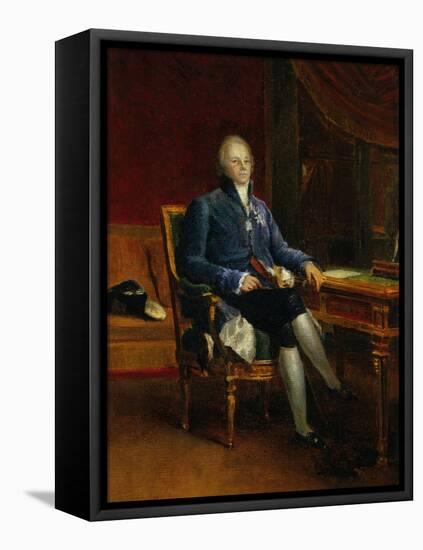 Portrait of Charles Maurice De Talleyrand Perigord, Prince of Benevent, 1808-Francois Gerard-Framed Stretched Canvas