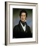 Portrait of Charles Nodier-Paulin Jean Baptiste Guerin-Framed Giclee Print