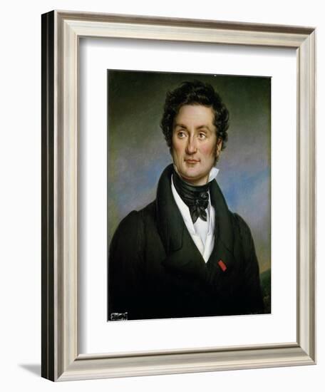 Portrait of Charles Nodier-Paulin Jean Baptiste Guerin-Framed Giclee Print