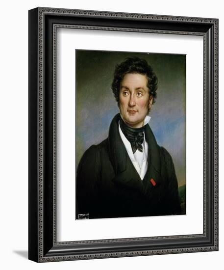 Portrait of Charles Nodier-Paulin Jean Baptiste Guerin-Framed Giclee Print