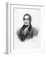 Portrait of Charles Nodier-Emile Lassalle-Framed Giclee Print