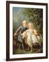 Portrait of Charles Philippe of France (1757-1836) (Later Charles X) and His Sister Marie Adelaide-Francois-Hubert Drouais-Framed Giclee Print