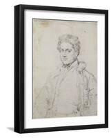 Portrait of Charles Robert Cockerell, 1817-Jean Auguste Dominique Ingres-Framed Giclee Print