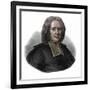 Portrait of Charles Rollin (1661-1741) French historian and educator-French School-Framed Giclee Print