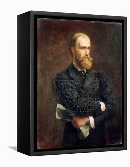 Portrait of Charles Stewart Parnell (1846-91) 1892-Sydney Prior Hall-Framed Stretched Canvas