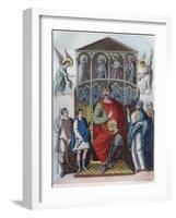 Portrait of Charles the Bald, Holy Roman Emperor-Stefano Bianchetti-Framed Photographic Print