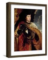 Portrait of Charles the Temerary, 1618 (Oil on Wood)-Peter Paul Rubens-Framed Giclee Print