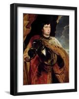 Portrait of Charles the Temerary, 1618 (Oil on Wood)-Peter Paul Rubens-Framed Giclee Print