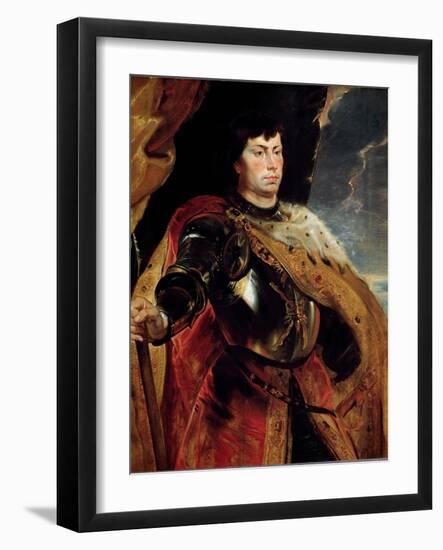 Portrait of Charles the Temerary, 1618 (Oil on Wood)-Peter Paul Rubens-Framed Giclee Print