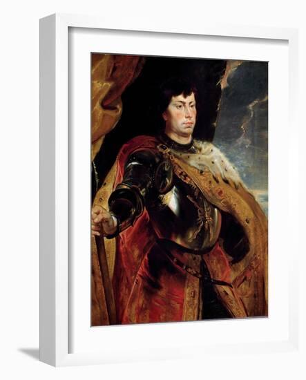 Portrait of Charles the Temerary, 1618 (Oil on Wood)-Peter Paul Rubens-Framed Giclee Print