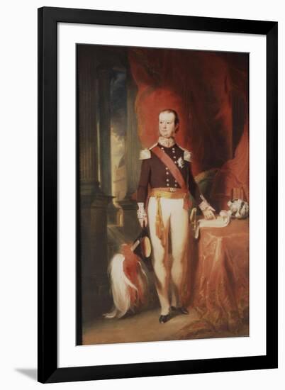 Portrait of Charles Theophilus, 1st Baron Metcalfe, C.1835-null-Framed Giclee Print