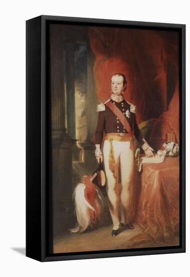 Portrait of Charles Theophilus, 1st Baron Metcalfe, C.1835-null-Framed Stretched Canvas