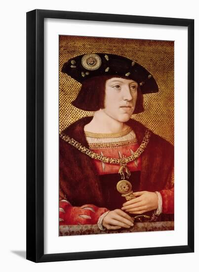 Portrait of Charles V (1500-1558)-Bernard van Orley-Framed Giclee Print