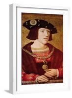 Portrait of Charles V (1500-1558)-Bernard van Orley-Framed Giclee Print