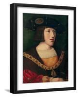 Portrait of Charles V (1500-58), at the Age of About Sixteen, 1516-Bernard van Orley-Framed Giclee Print