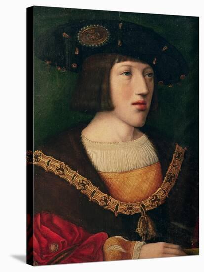 Portrait of Charles V (1500-58), at the Age of About Sixteen, 1516-Bernard van Orley-Stretched Canvas