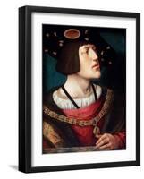 Portrait of Charles V, Holy Roman Emperor by Bernard Van Orley-Fine Art-Framed Photographic Print