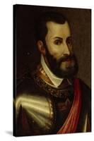 Portrait of Charles V, Holy Roman Emperor, C.18th-Titian (Tiziano Vecelli)-Stretched Canvas