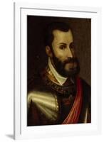 Portrait of Charles V, Holy Roman Emperor, C.18th-Titian (Tiziano Vecelli)-Framed Giclee Print