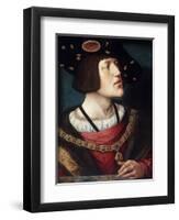 Portrait of Charles V, Holy Roman Emperor-Bernard Van orley-Framed Giclee Print