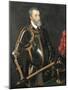 Portrait of Charles V of Hasburg, Emperor of the Holy Roman Empire-Titsiro Kabemono-Mounted Giclee Print