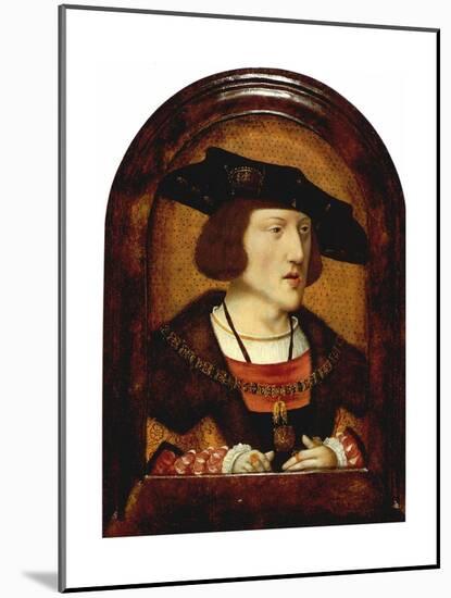 Portrait of Charles V of Spain (1500-155), C. 1520-null-Mounted Giclee Print