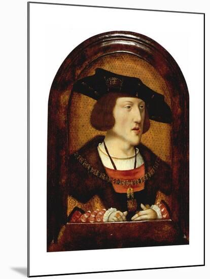Portrait of Charles V of Spain (1500-155), C. 1520-null-Mounted Giclee Print
