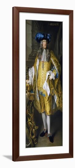 Portrait of Charles VI of Austria-null-Framed Giclee Print