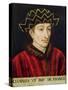 Portrait of Charles VII (1403-61) King of France-French School-Stretched Canvas