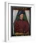 Portrait of Charles VII - by Jean Fouquet-null-Framed Giclee Print