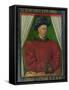 Portrait of Charles VII, King of France, circa 1445-50-Jean Fouquet-Framed Stretched Canvas