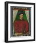 Portrait of Charles VII, King of France, circa 1445-50-Jean Fouquet-Framed Giclee Print