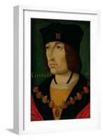 Portrait of Charles VIII King of France-Jean Bourdichon-Framed Giclee Print