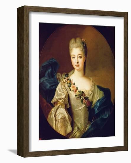 Portrait of Charlotte Aglae of Orleans, 1720S-Pierre Gobert-Framed Giclee Print