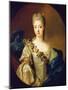 Portrait of Charlotte Aglae of Orleans, 1720S-Pierre Gobert-Mounted Giclee Print
