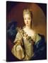 Portrait of Charlotte Aglae of Orleans, 1720S-Pierre Gobert-Stretched Canvas